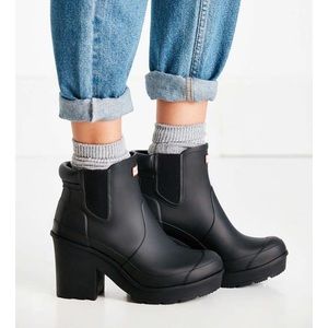 Hunter Original Block Heel Chelsea Boots